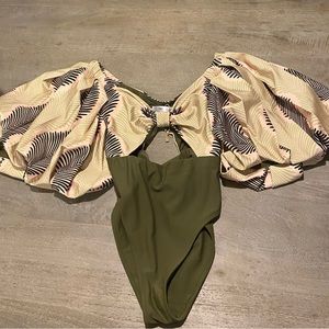 Fe Noel one piece that can be worn as a shirt! Worn once; purchased in-store